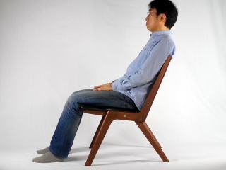木製折り畳み椅子　使用状態